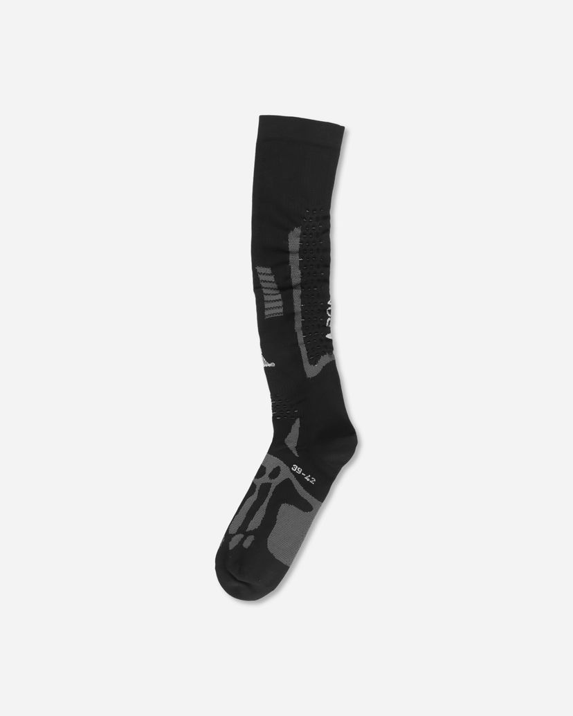 Чорапи ROA Bones Logo Q-Skin Technical Knee-High Socks Черно | RBMW0410YA53 BLK0001