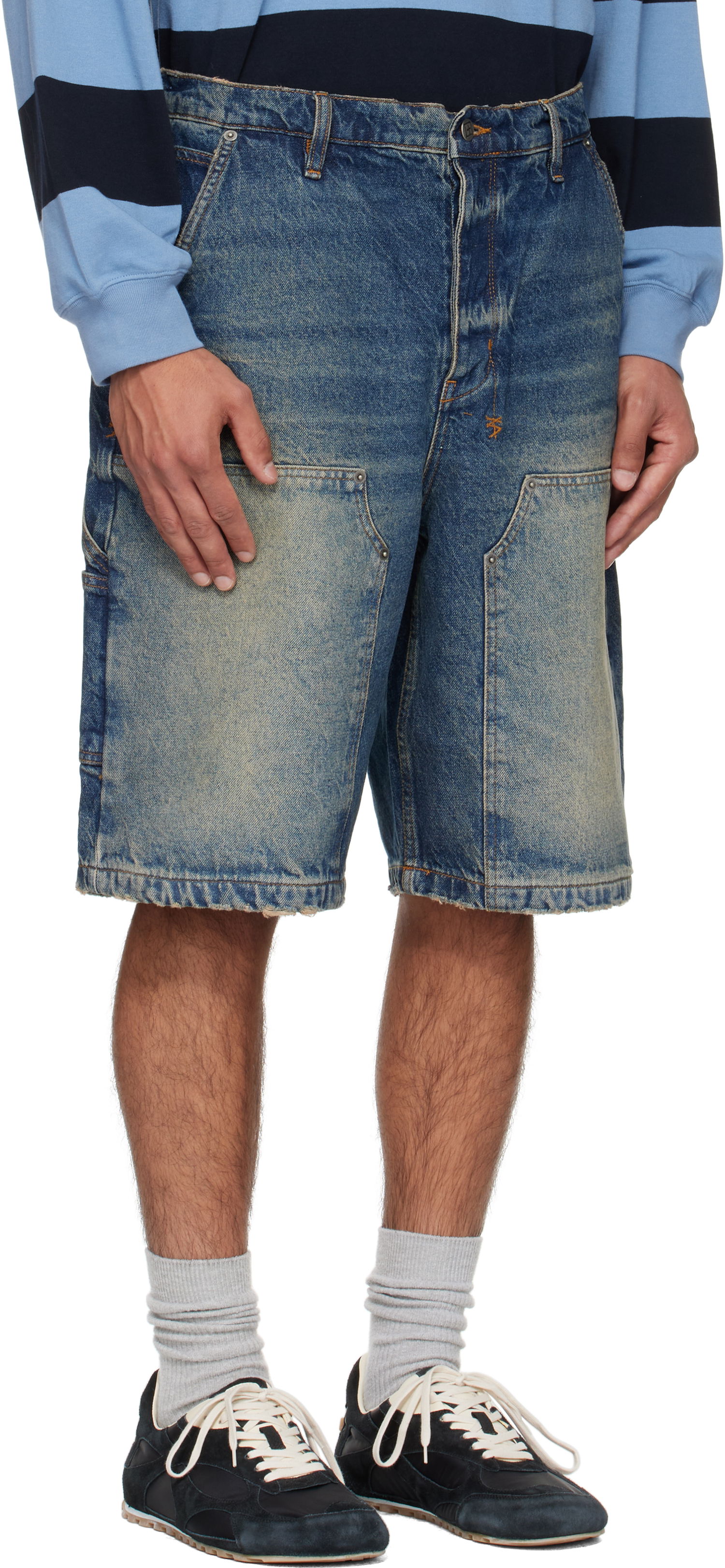 Къси панталони Ksubi Maxx Operator Rodeo Denim Shorts Синьо | MFA25WA015, 1