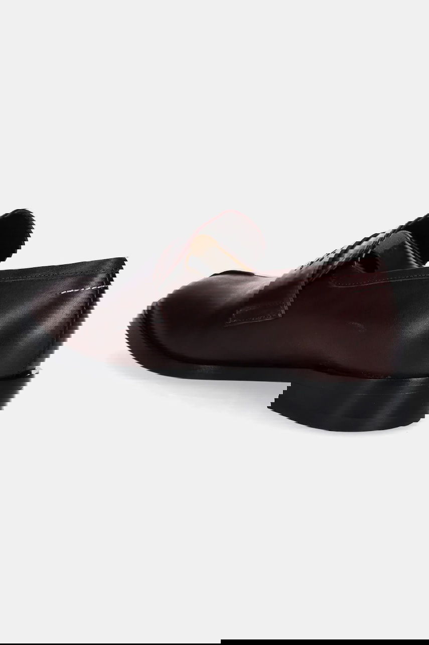 Кецове и обувки Maison Margiela MM6 Maison Margiela Leather Loafers Бургунди | S59WR0096.P5000.T2353, 1