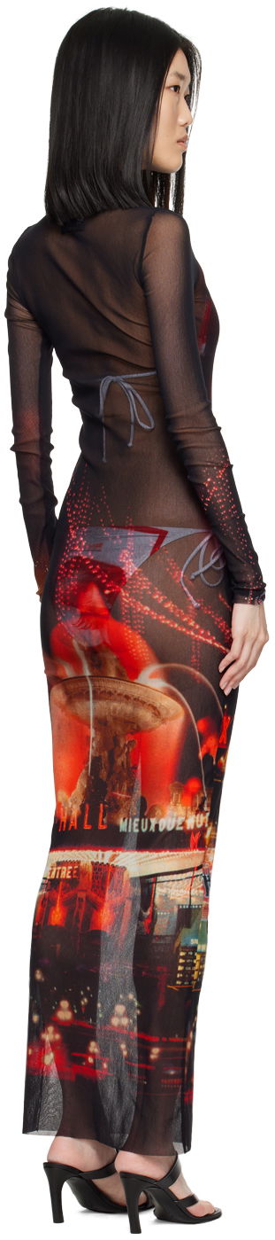 Pокля Jean Paul Gaultier Jean Paul Gaultier 'The Pigalle' Mesh Maxi Dress Многоцветен | 24/30-F-RO247-T552-00301550, 2