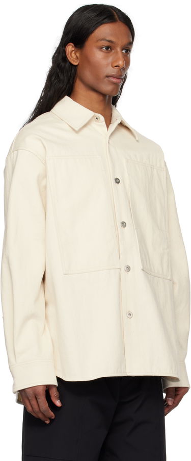 Риза Jil Sander Jil Sander Selvage Denim Overshirt Бяло | J47DL0159_J46545, 1