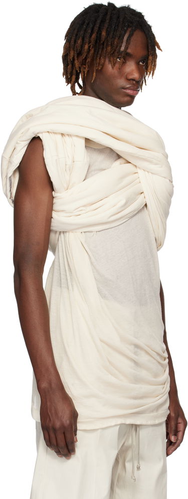 Потник Rick Owens Rick Owens Hollywood Triple Donut T-Shirt Бяло | RU01E5432 JNC, 1