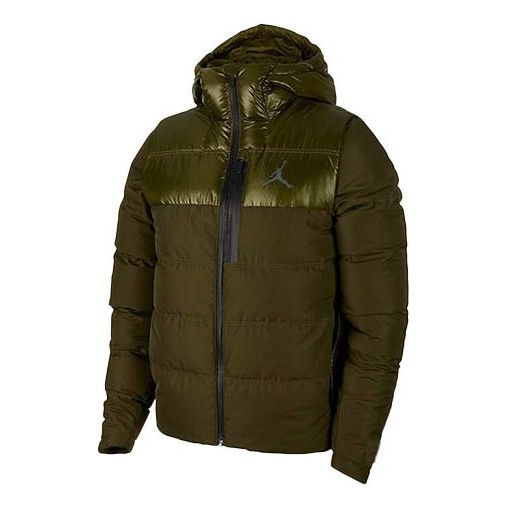 Пухо яке Jordan Jordan Windproof Hooded Down Jacket Зелено | 924676-395