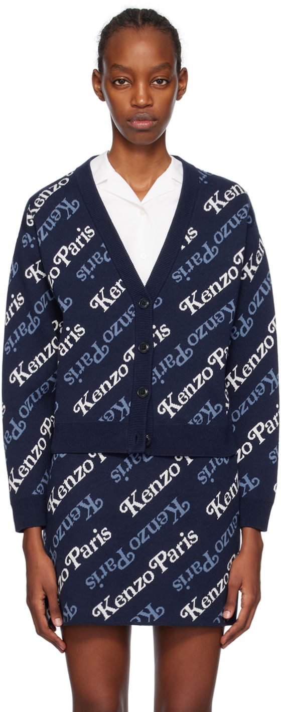 Пуловер KENZO VERDY x Paris Cardigan Тъмно синьо | FE52CA4603CB