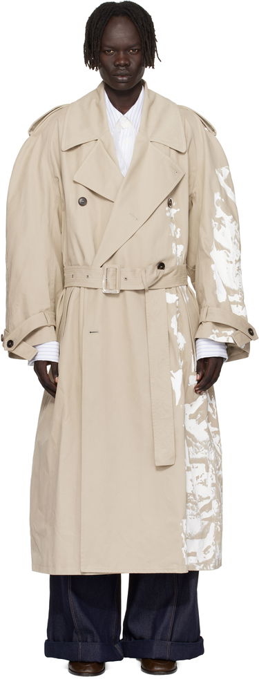 Тренчкот HED MAYNER Hed Mayner Painted Trench Coat Бежово | HMMB10004S-HB180, 0