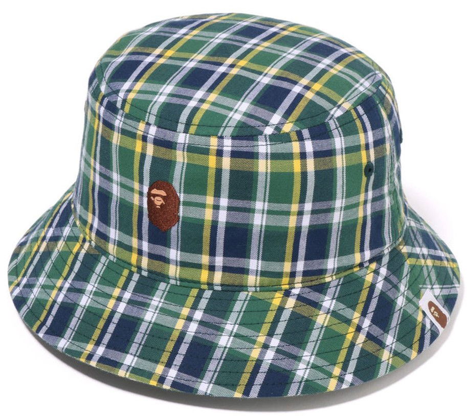 Шапка BAPE Mini Check Plaid Bucket Hat L Многоцветен | 1J30-181-001, 0
