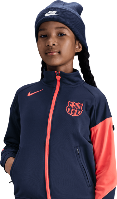 Яке Nike Dri-FIT Total 90 FC Barcelona Soccer Anthem Jacket Тъмно синьо | hm4179-410, 3