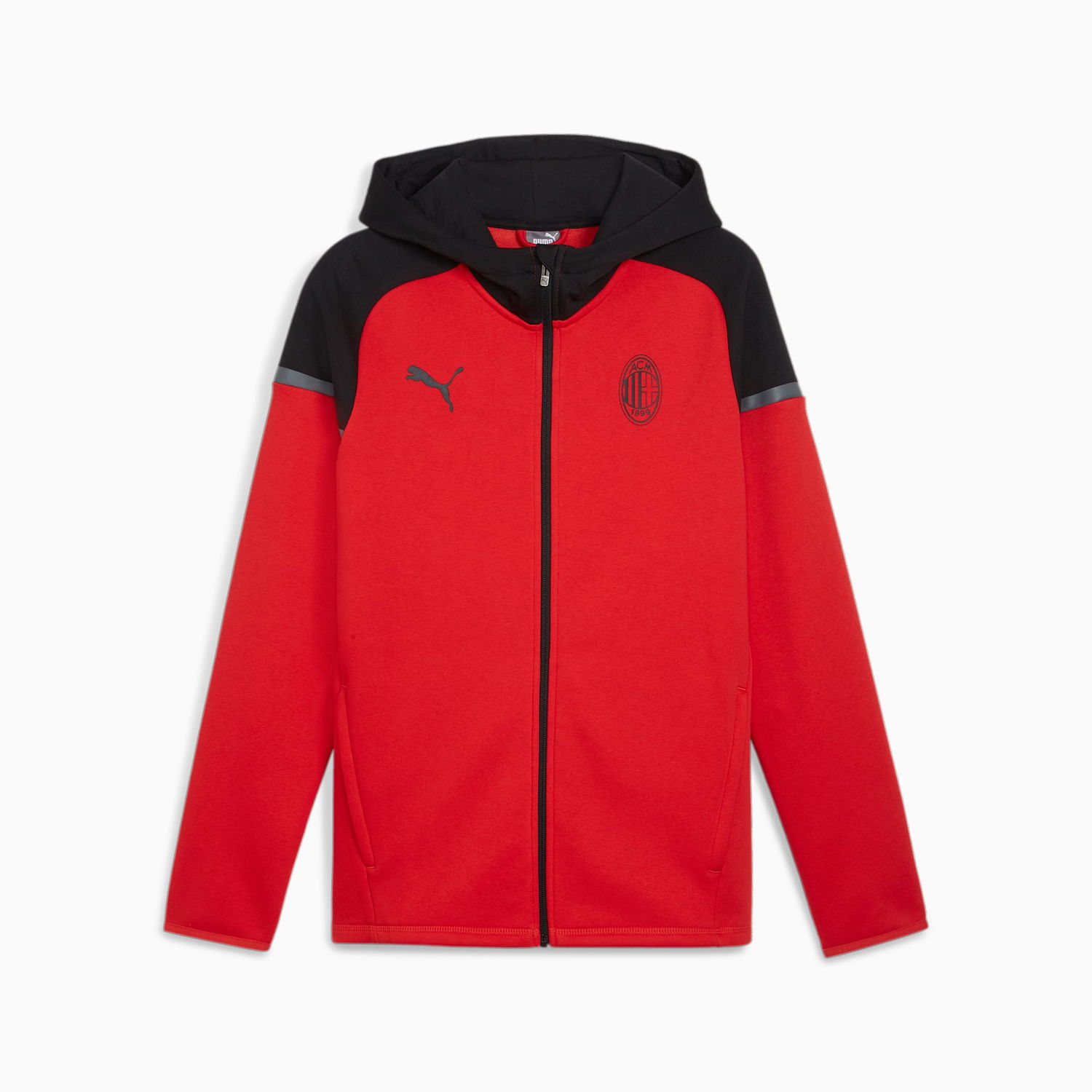 Яке Puma AC Milan Football Casuals Kapuzenjacke Herren, Schwarz, Größe: 3XL Червено | 772303_01, 1