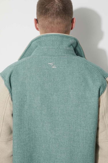 Яке бомбър Filling Pieces Filling Pieces Wool Varsity Jacket Зелено | 78616981033, 5