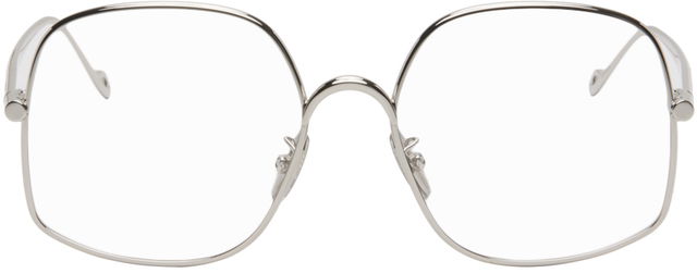 Silver Oversized Glasses