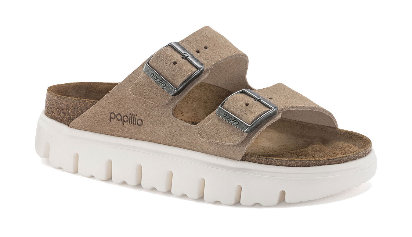 Кецове и обувки Birkenstock Arizona Chunky Suede Leather Бежово | 1024950, 1