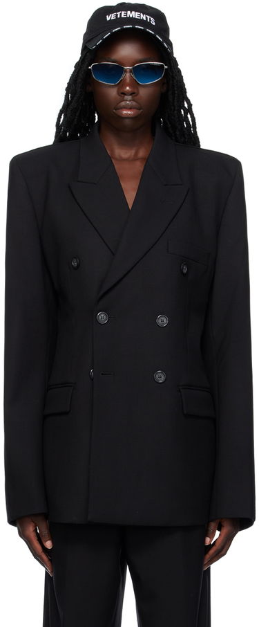 Яке VETEMENTS VTMNTS Tailored Double Breasted Blazer Черно | VL18JA720B, 0