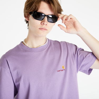 Тениска Carhartt WIP S/S American Script T-Shirt Тъмно синьо | I029956_1CW_XX, 2