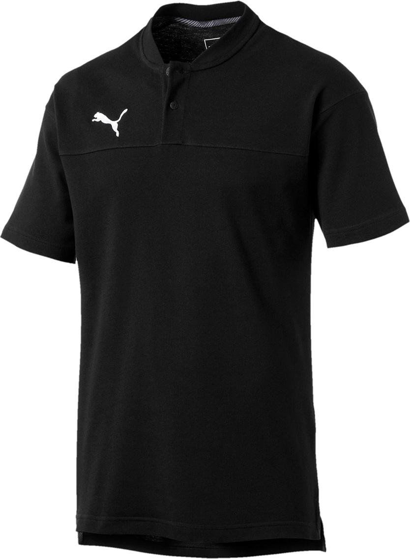 Поло тениска Puma CUP Casuals Band Collar Short Sleeve Polo Черно | 656036-03, 0