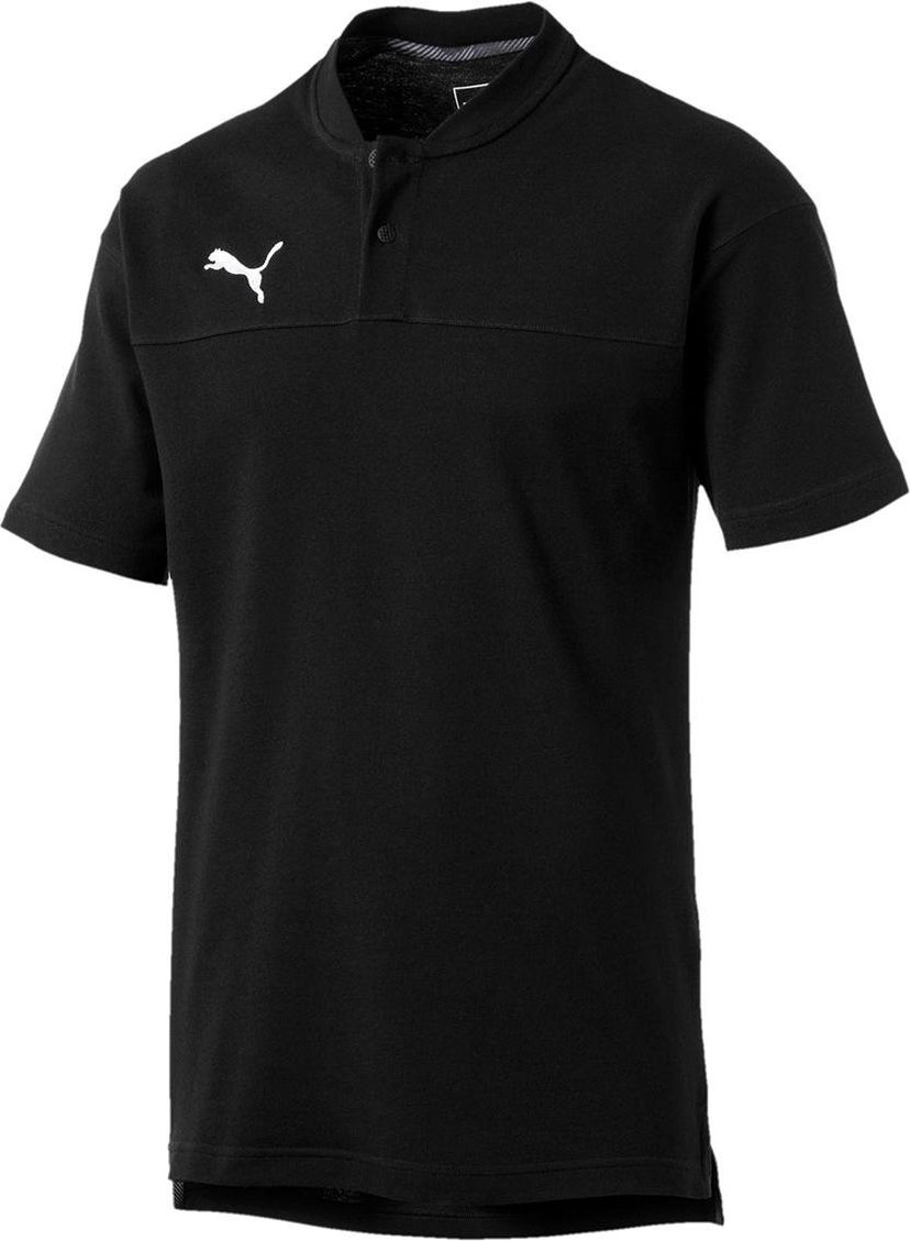 Поло тениска Puma CUP Casuals Band Collar Short Sleeve Polo Черно | 656036-03