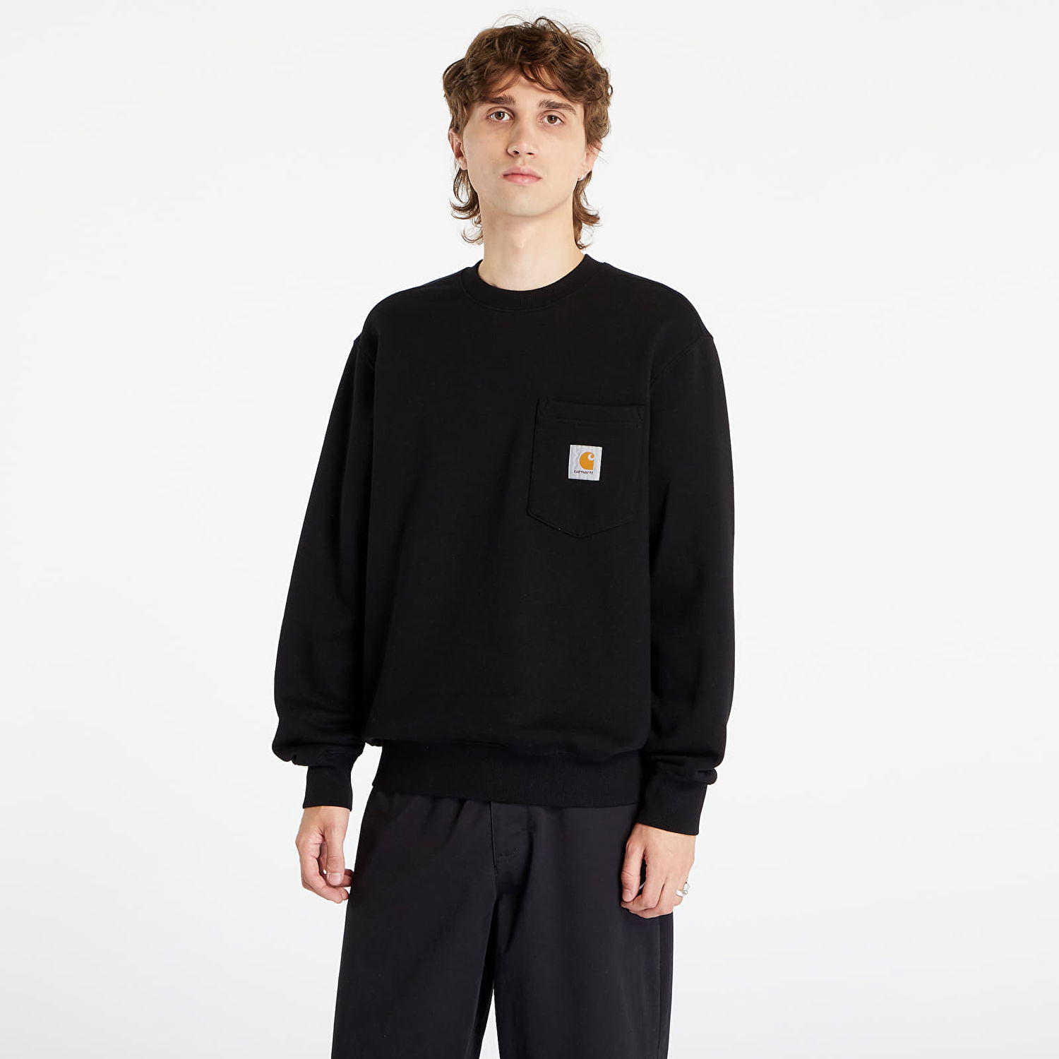 Тениска Carhartt WIP Pocket Sweat Black Черно | I030903.89XX, 0