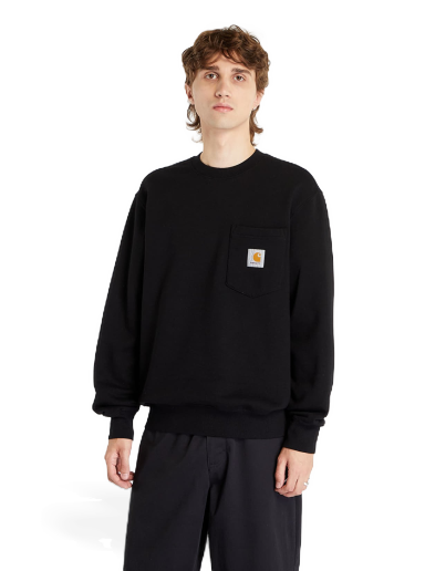 Тениска Carhartt WIP Pocket Sweat Black Черно | I030903.89XX