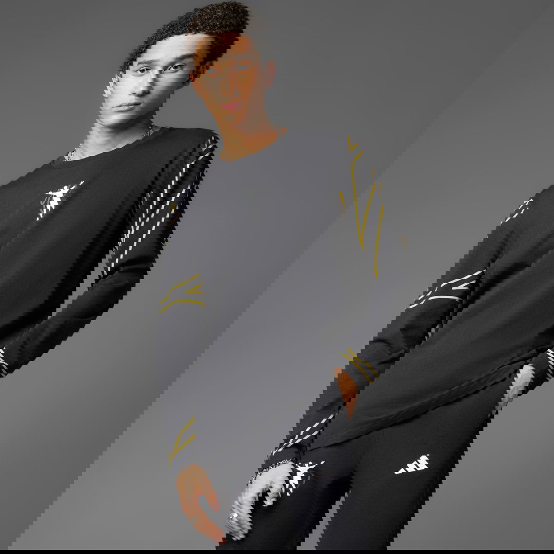 Пуловер adidas Performance Jude Bellingham Culturewear Long Sleeve T-Shirt Черно | JX1982, 0