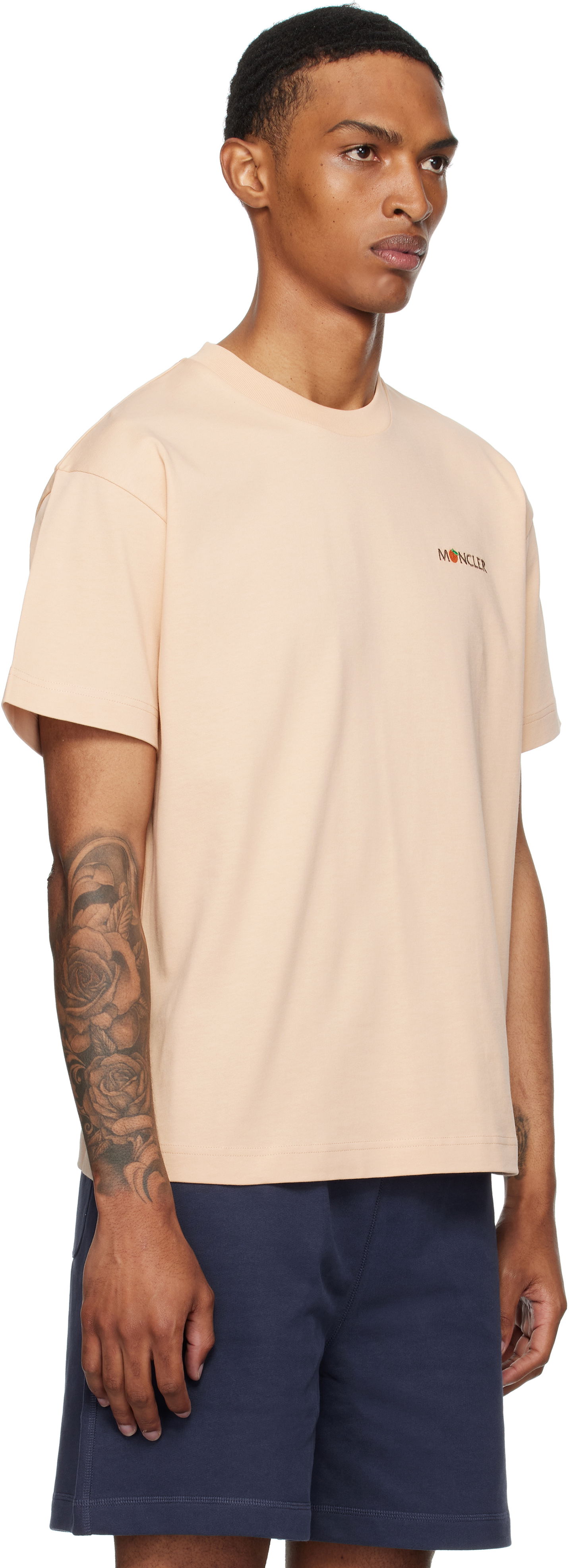 Тениска Moncler Moncler Genius x Gilga Farm Short Sleeve T-Shirt Бежово | K24028C0000589AZ9, 1