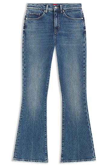 Дънки BOSS Flared Skinny-Fit Stretch Denim Jeans Синьо | 50541493