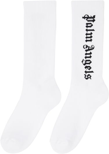 Чорапи Palm Angels Logo Socks Бяло | PMRA001C99FAB0020110, 1
