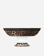 Dolce & Gabbana Porcelain Leopard Print Fruit Serving Bowl