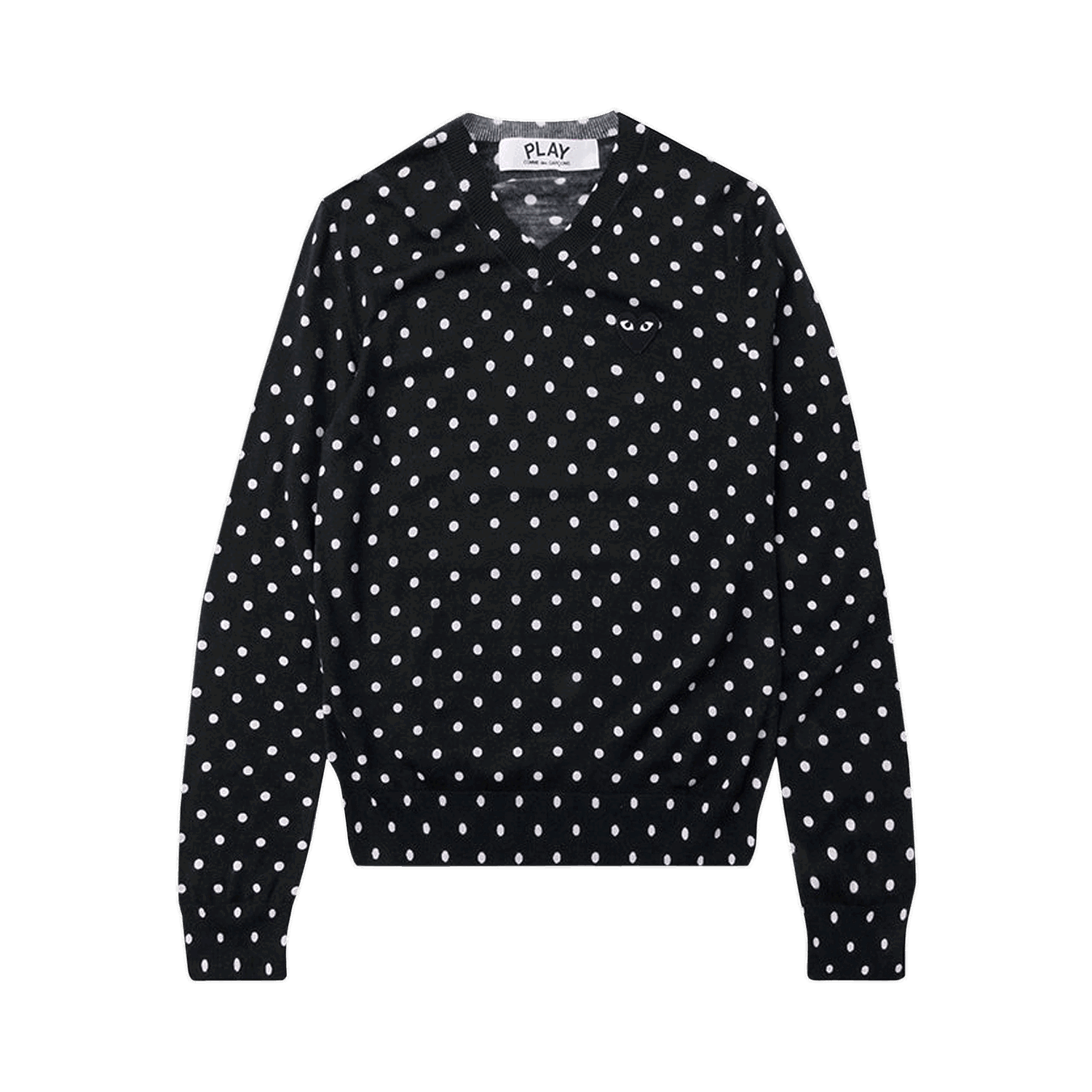 Пуловер Comme des Garçons PLAY Polka Dot Crewneck Тъмно синьо | az n036 051 2, 0