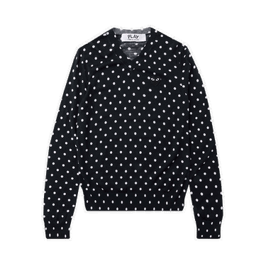 Пуловер Comme des Garçons PLAY Polka Dot Crewneck Тъмно синьо | az n036 051 2, 0