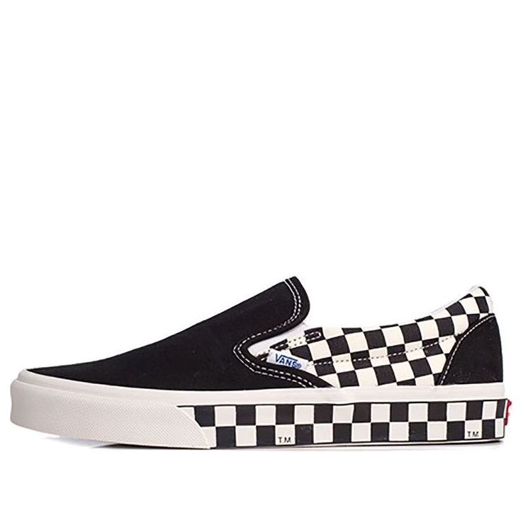Кецове и обувки Vans Vans Classic Slip-On Sidewall Check Черно | VN0A38F7RA9