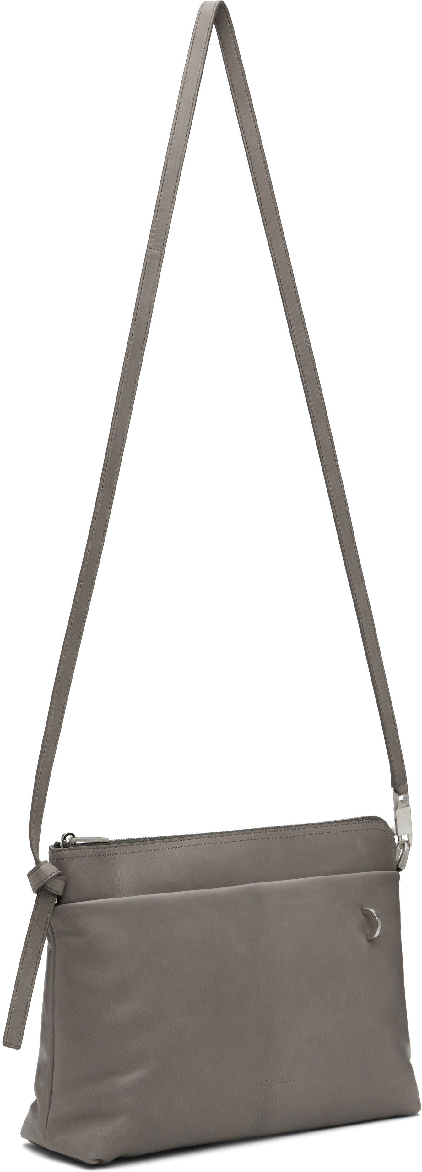Чанта през рамо Rick Owens Rick Owens Concordians Adri Flat Crossbody Bag Сиво | RA02E0727 LCAPA, 1
