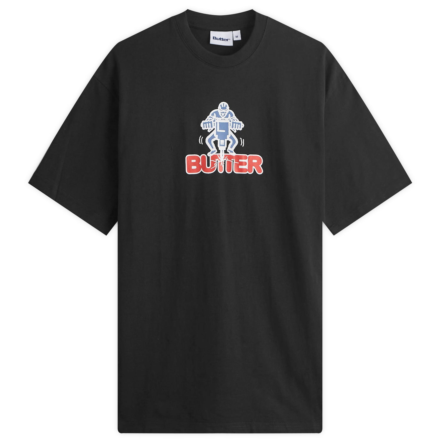 Тениска Butter Goods Jack Hammer T-Shirt Черно | BGQ224D20503, 0
