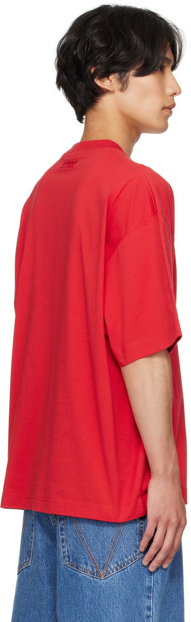 Тениска VETEMENTS VETEMENTS Metal Logo Regular Fit T-Shirt Червено | UH76TR600R, 2