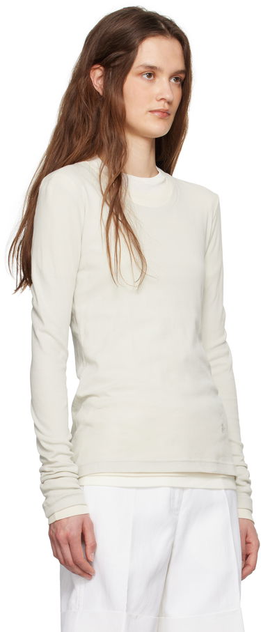 Пуловер Jil Sander Jil Sander '3 Layers' Long Sleeve T-Shirt Set Бяло | J40FV0104_JTN356, 1