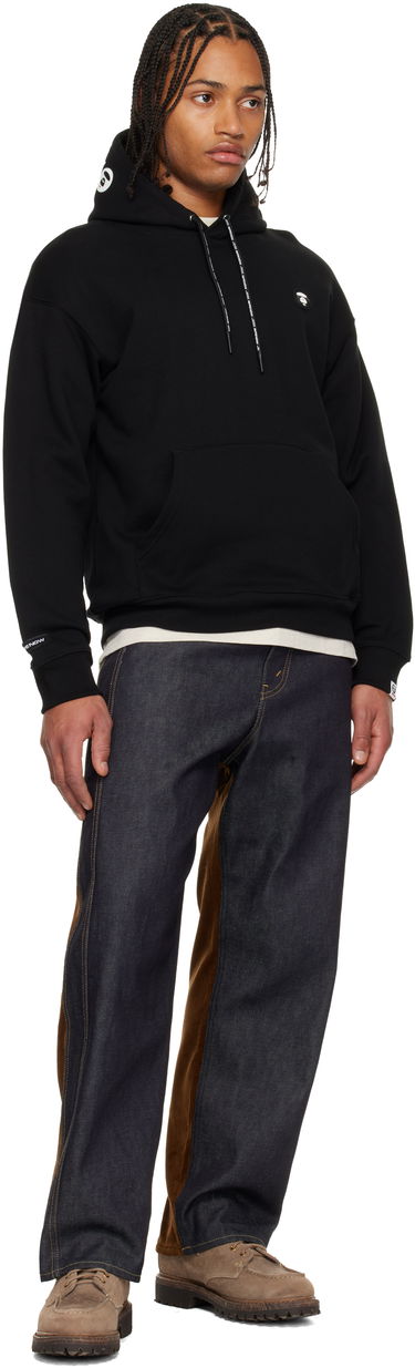 Суитчър AAPE by A Bathing Ape 'AAPENOW' Moonface Hoodie Черно | AAPSWMC354XXPBKX, 3