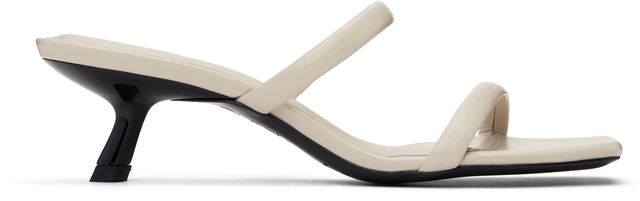 ANINE BING Hilda Two-Strap Kitten Heel Mules