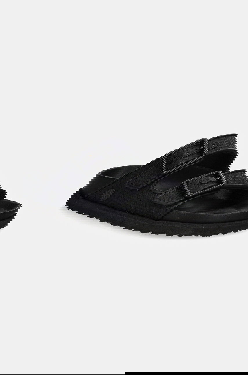 Кецове и обувки Birkenstock Birkenstock 1774 Arizona Raffia Luxe Slides Черно | 1028834, 0