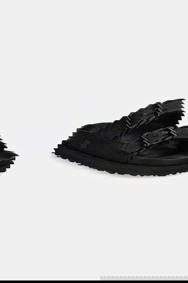Кецове и обувки Birkenstock Birkenstock 1774 Arizona Raffia Luxe Slides Черно | 1028834, 0