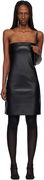 Courrèges Bustier Lingerie Faux-Leather Minidress