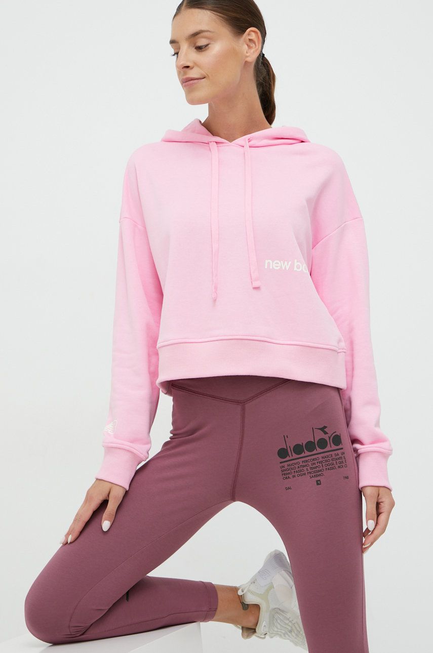 Суитчър New Balance Essentials Hoodie Розово | WT23512OTP, 0