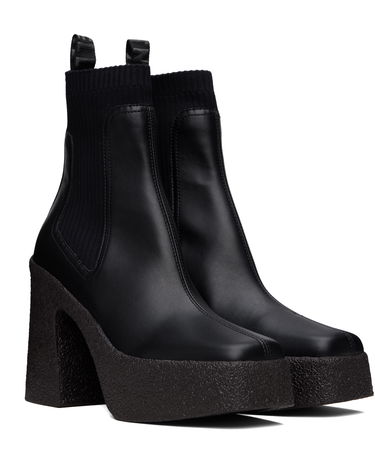 Чорапи Stella McCartney Stella McCartney Skyla Heeled Sock Chelsea Boots Черно | 810440APADE0, 3