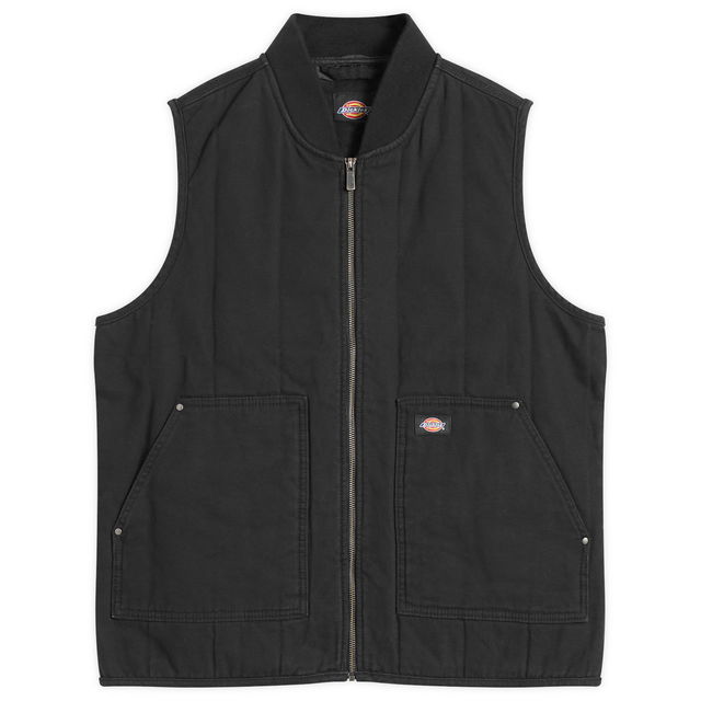 Quilted Canvas Vest, Size Large