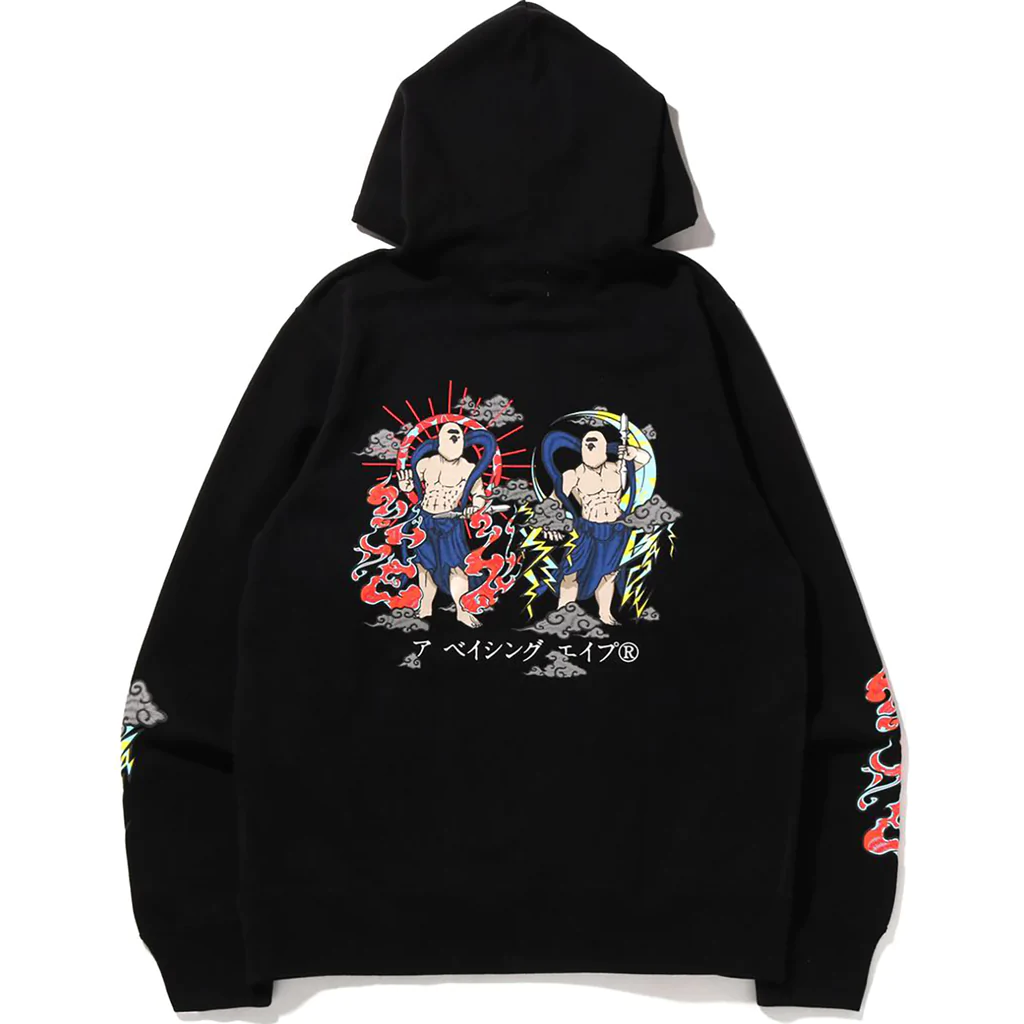 Суитчър BAPE Japan Guardians Pullover Hoodie Черно | BAPE-GUARD, 1