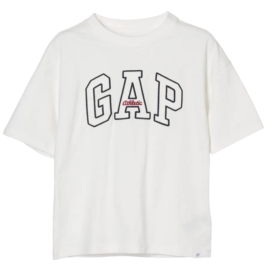 Тениска GAP Athletic Americana T-Shirt Бяло | 780680-00, 0