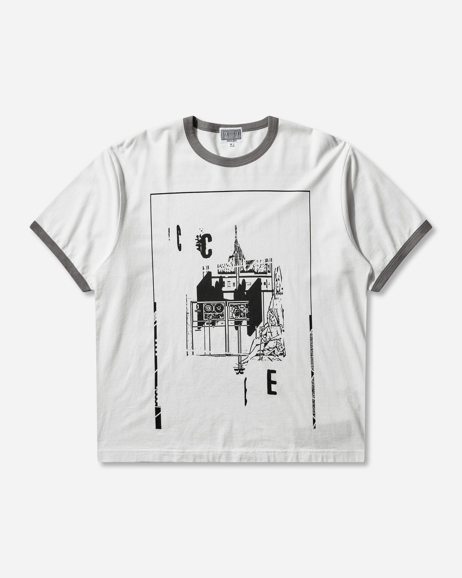Тениска Cav Empt MD Gravitational Ringer T-Shirt Бяло | CES28T19 WHITE, 0