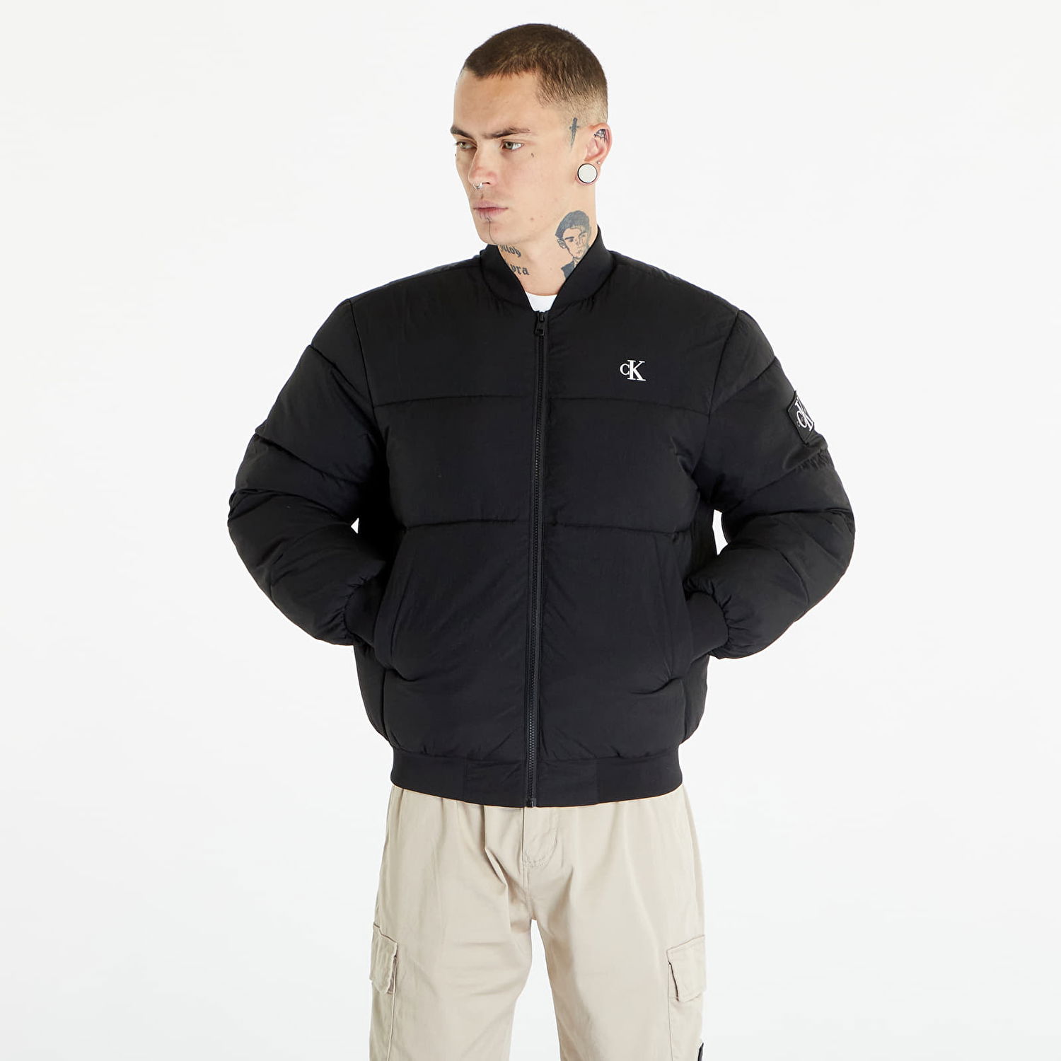 Яке бомбър CALVIN KLEIN Jeans Commercial Bomber Jacket Black Черно | J30J324072 BEH, 0