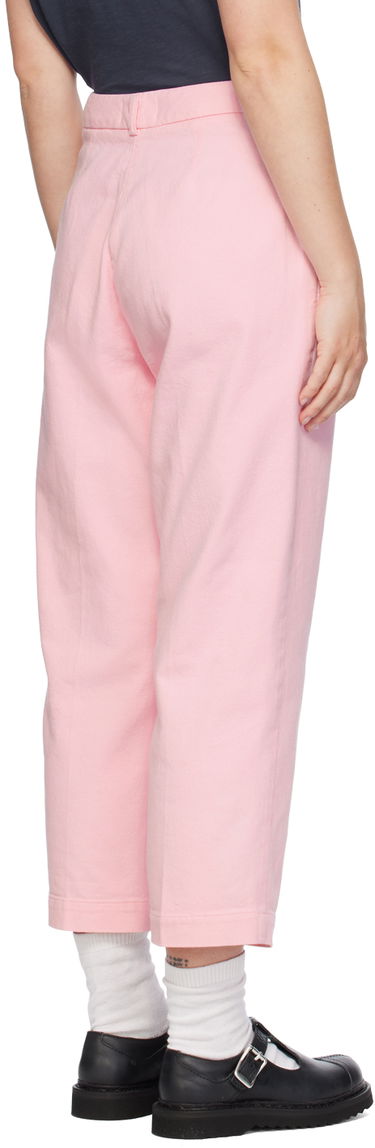 Панталони YMC Market Pleated Trousers Розово | Q4WMB, 2