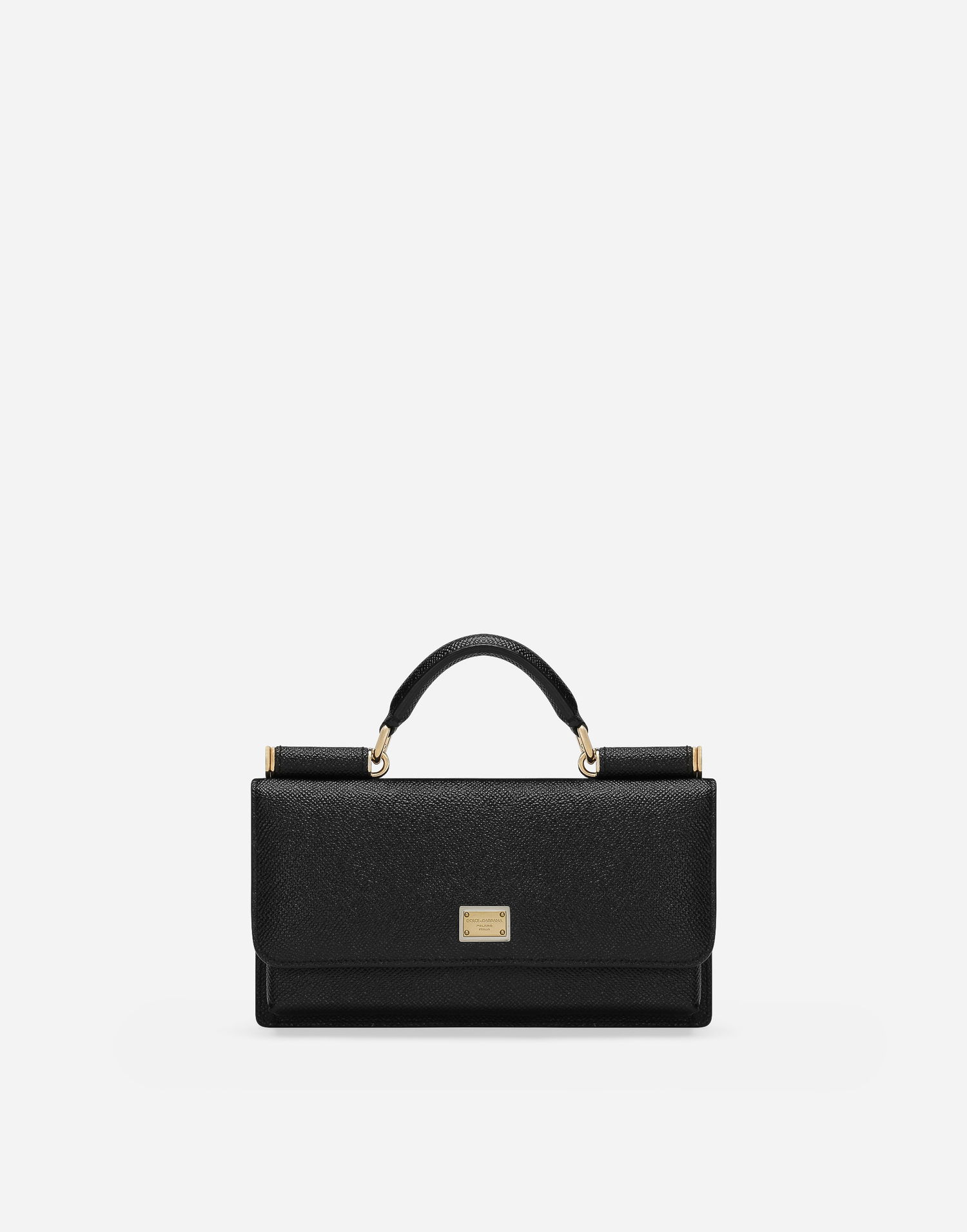 Дамска чанта Dolce & Gabbana Dolce & Gabbana Dauphine Print Calfskin Mini Bag Черно | BI3280A100180999, 0