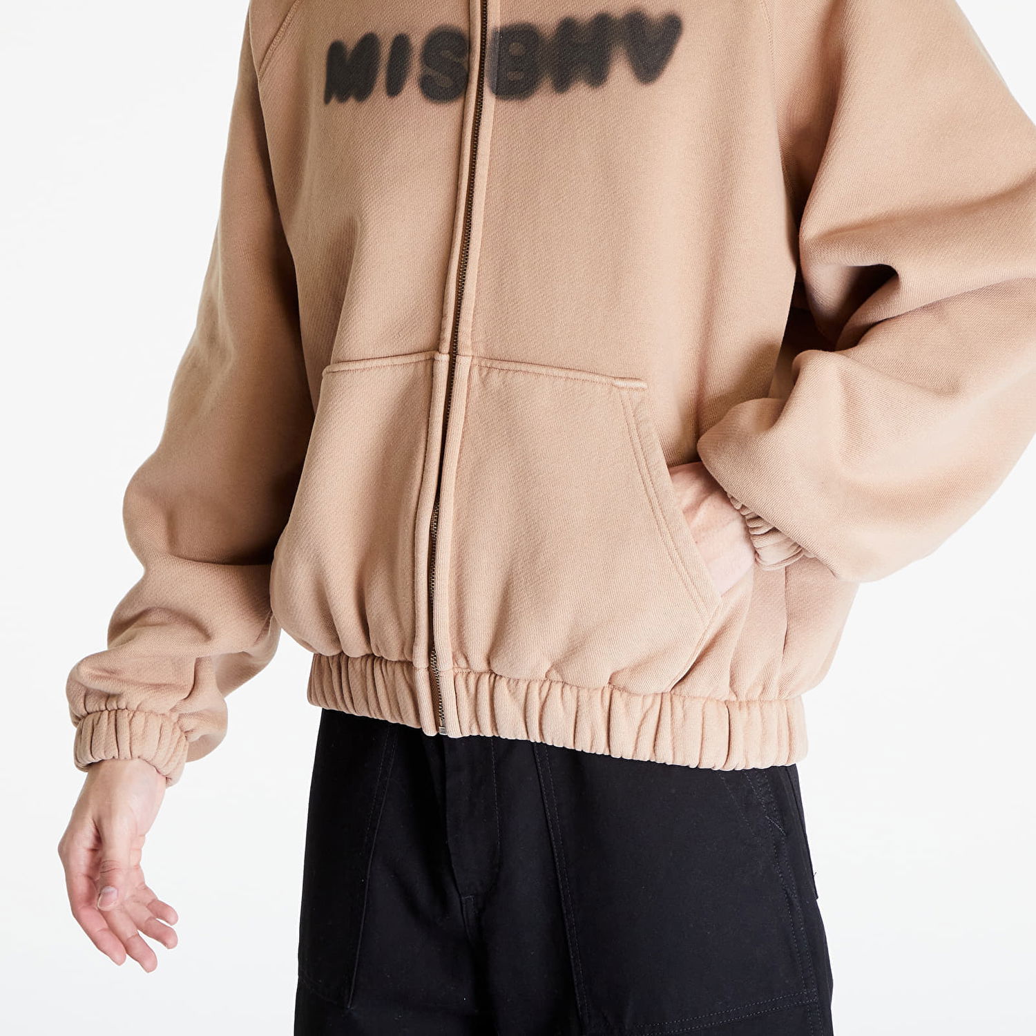 Суитчър MISBHV Community Zipped Hoodie Бежово | 240M223, 1