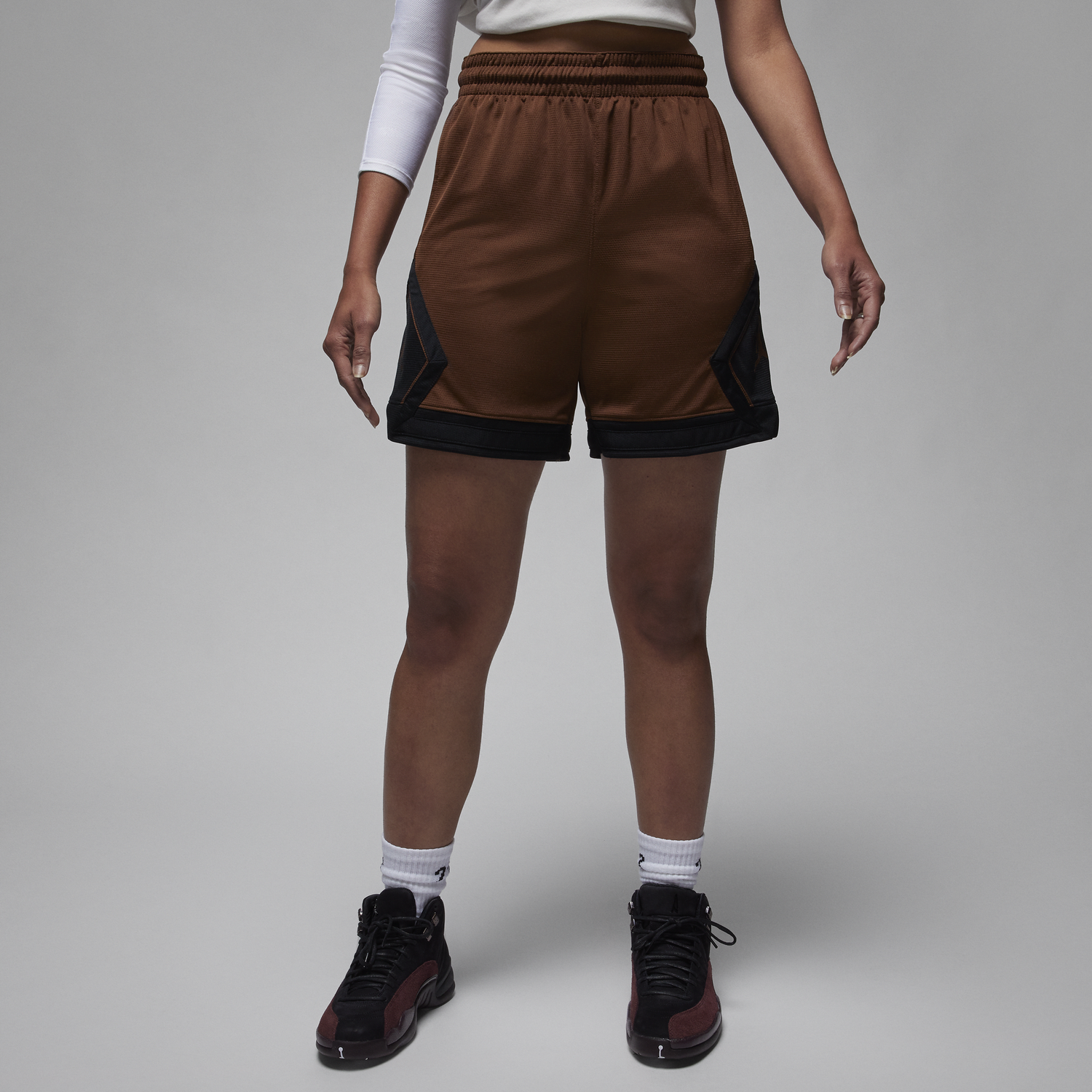 Къси панталони Jordan Sport Diamond Shorts Кафяво | FB4588-259, 0