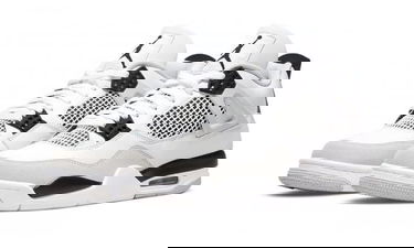 Кецове и обувки Jordan Air Jordan 4 "Military Black" GS Бяло | 408452-111, 2